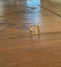 Load image into Gallery viewer, waterproof adjustable heart ring