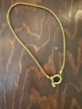 Load image into Gallery viewer, carabiner horseshoe necklace