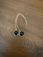 Load image into Gallery viewer, large gold teardrop marquis earrings