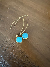 Load image into Gallery viewer, large gold teardrop marquis earrings