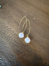 Load image into Gallery viewer, large gold teardrop marquis earrings