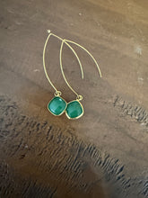 Load image into Gallery viewer, large gold teardrop marquis earrings