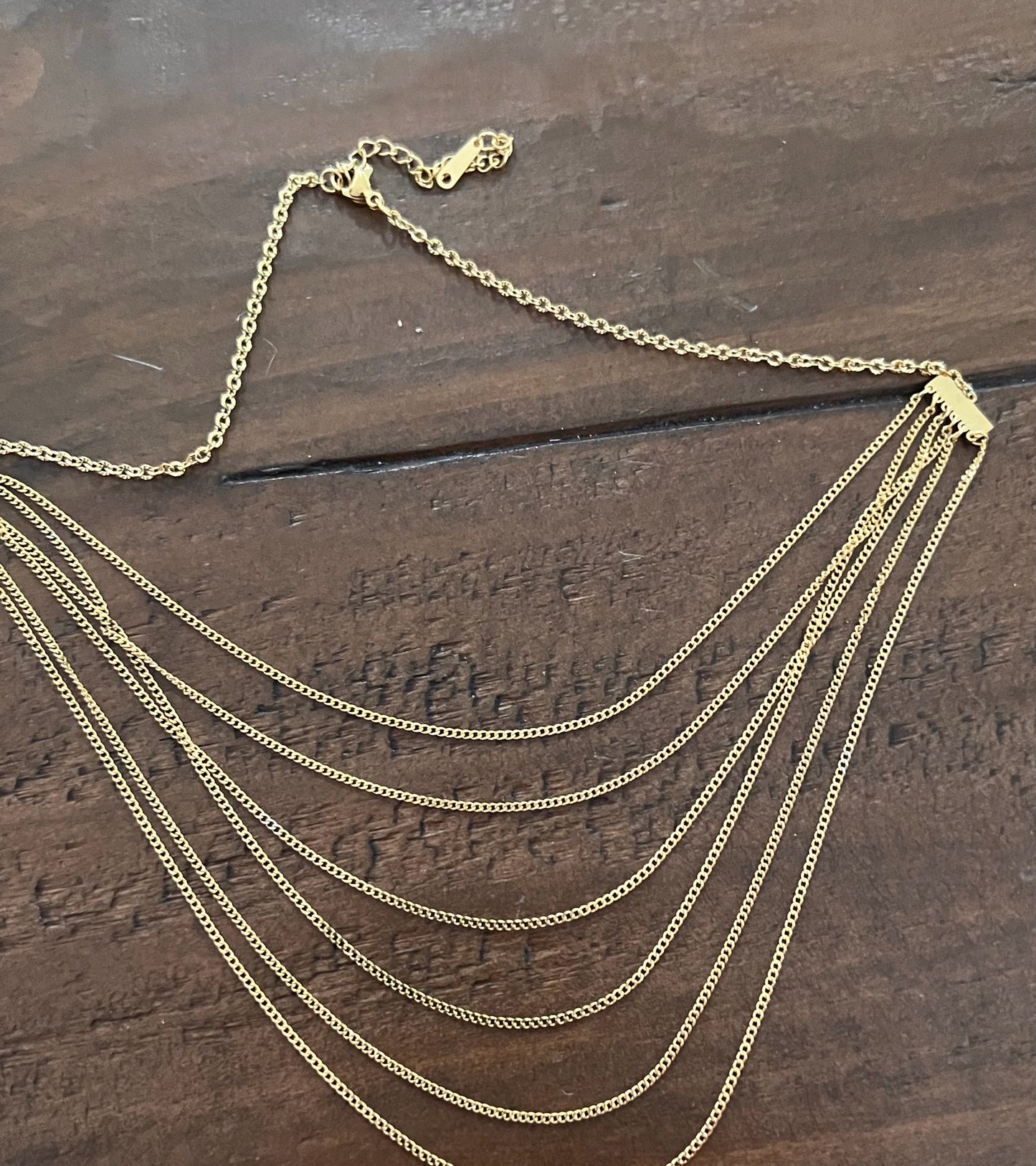 multi layer chain necklace
