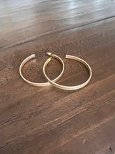 Load image into Gallery viewer, big thin matte hoops