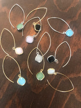 Load image into Gallery viewer, teardrop marquis glass stone earrings