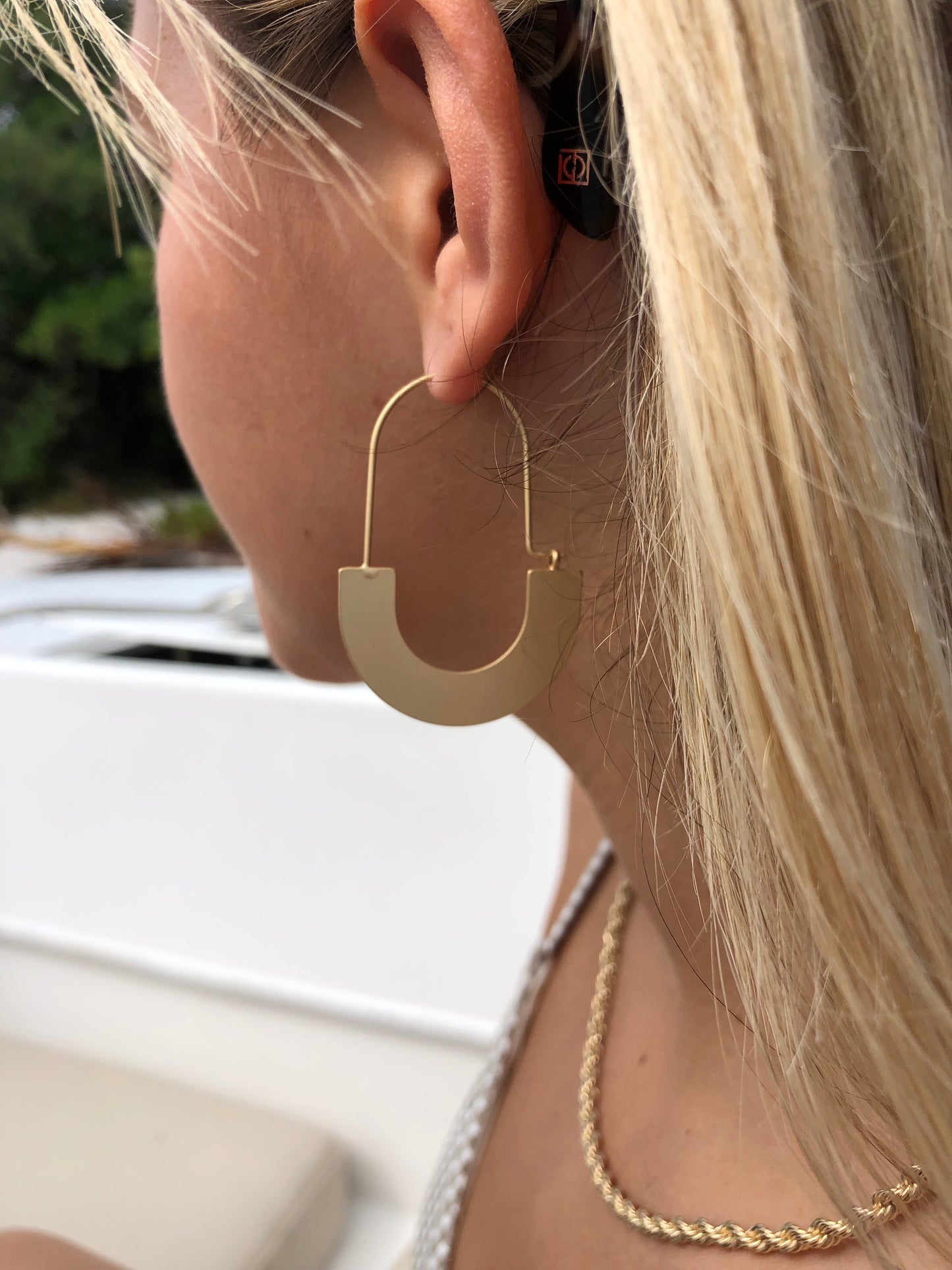 half moon earrings