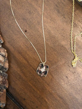 Load image into Gallery viewer, square coin pendant necklace