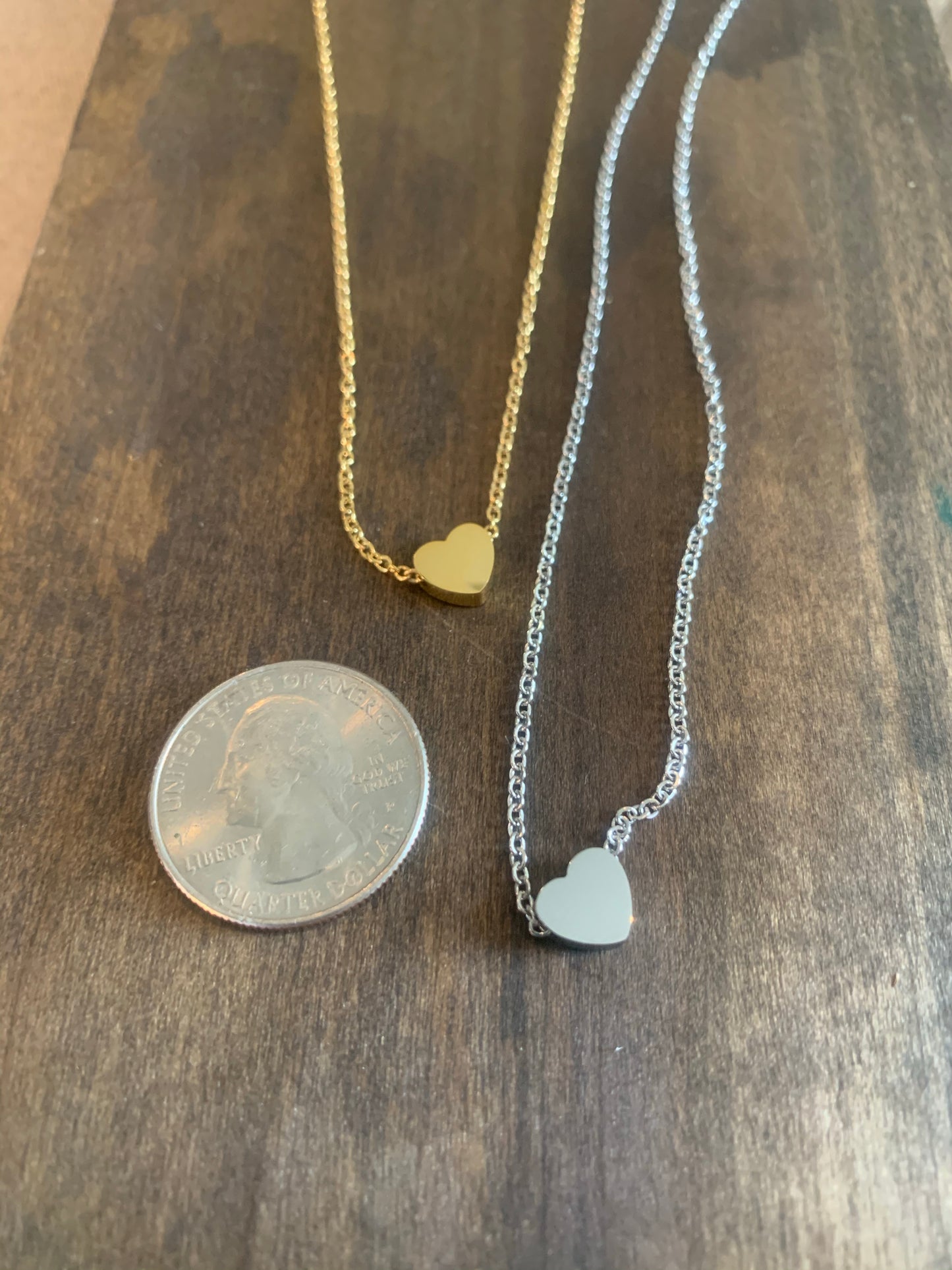 tiny heart necklace