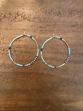 Load image into Gallery viewer, miyuki seed bead hoops