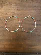 Load image into Gallery viewer, miyuki seed bead hoops