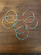 Load image into Gallery viewer, miyuki seed bead hoops