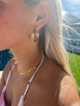 Load image into Gallery viewer, wheat hoop earrings