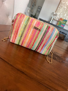 rainbow cross body bag