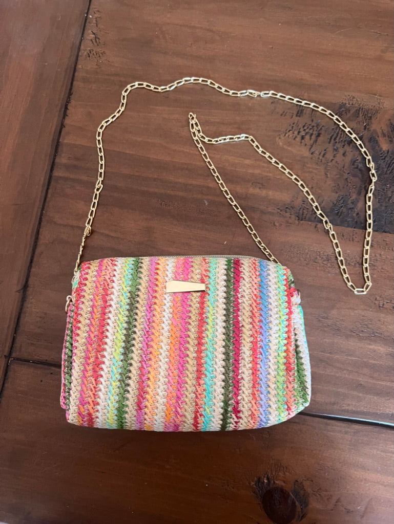 rainbow cross body bag