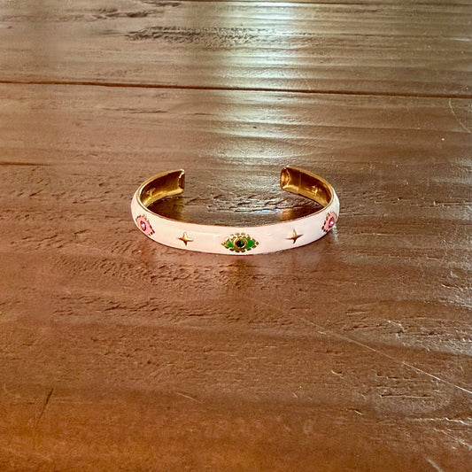 waterproof evil eye bangle