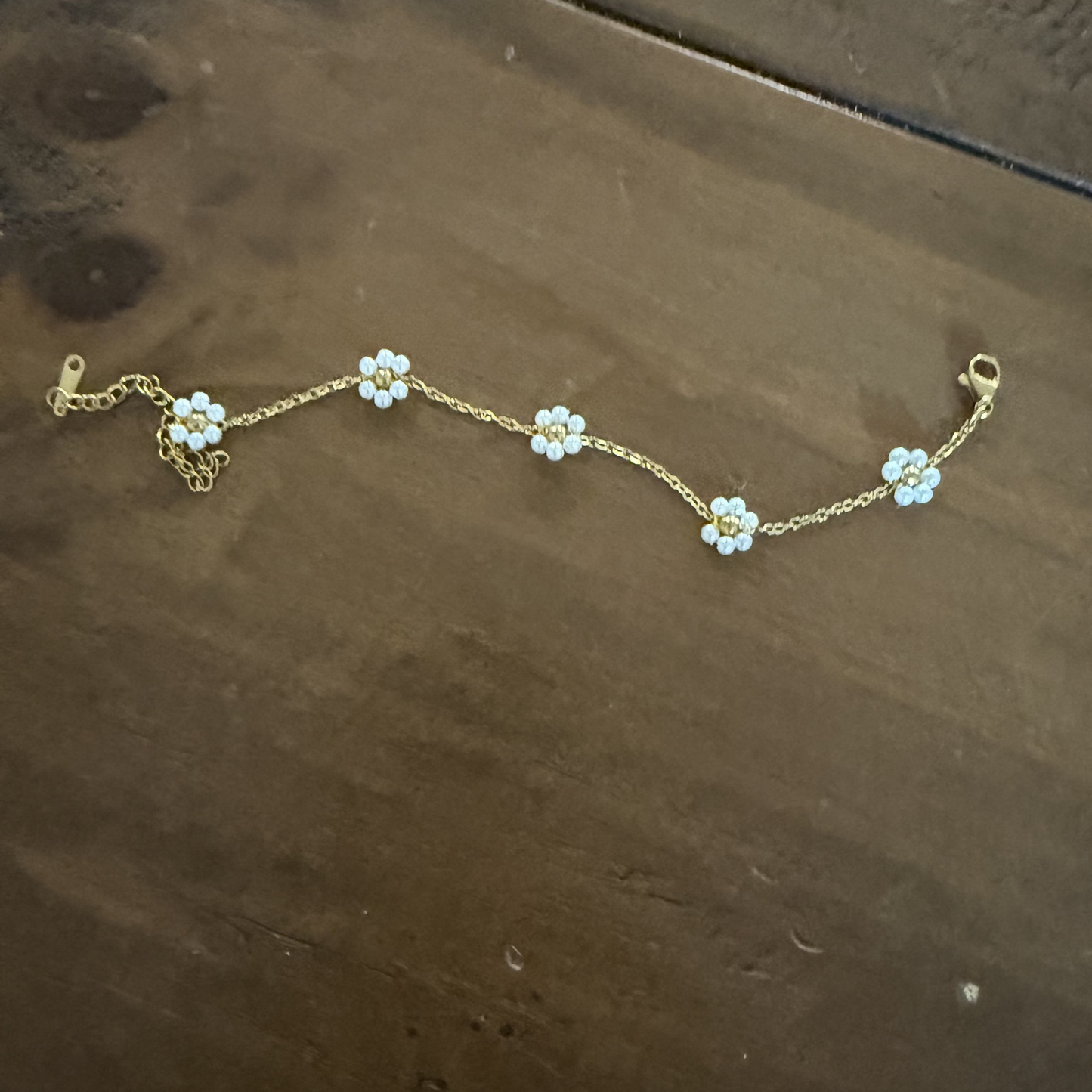 pearl flower bracelet
