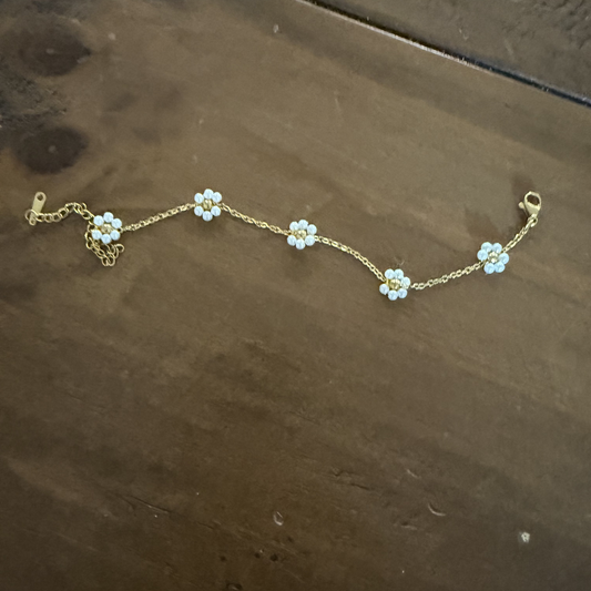 pearl flower bracelet