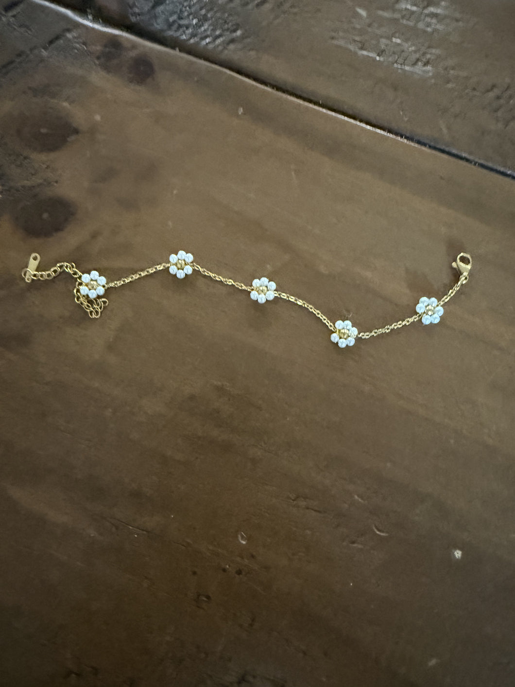 pearl flower bracelet