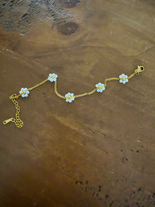 pearl flower bracelet