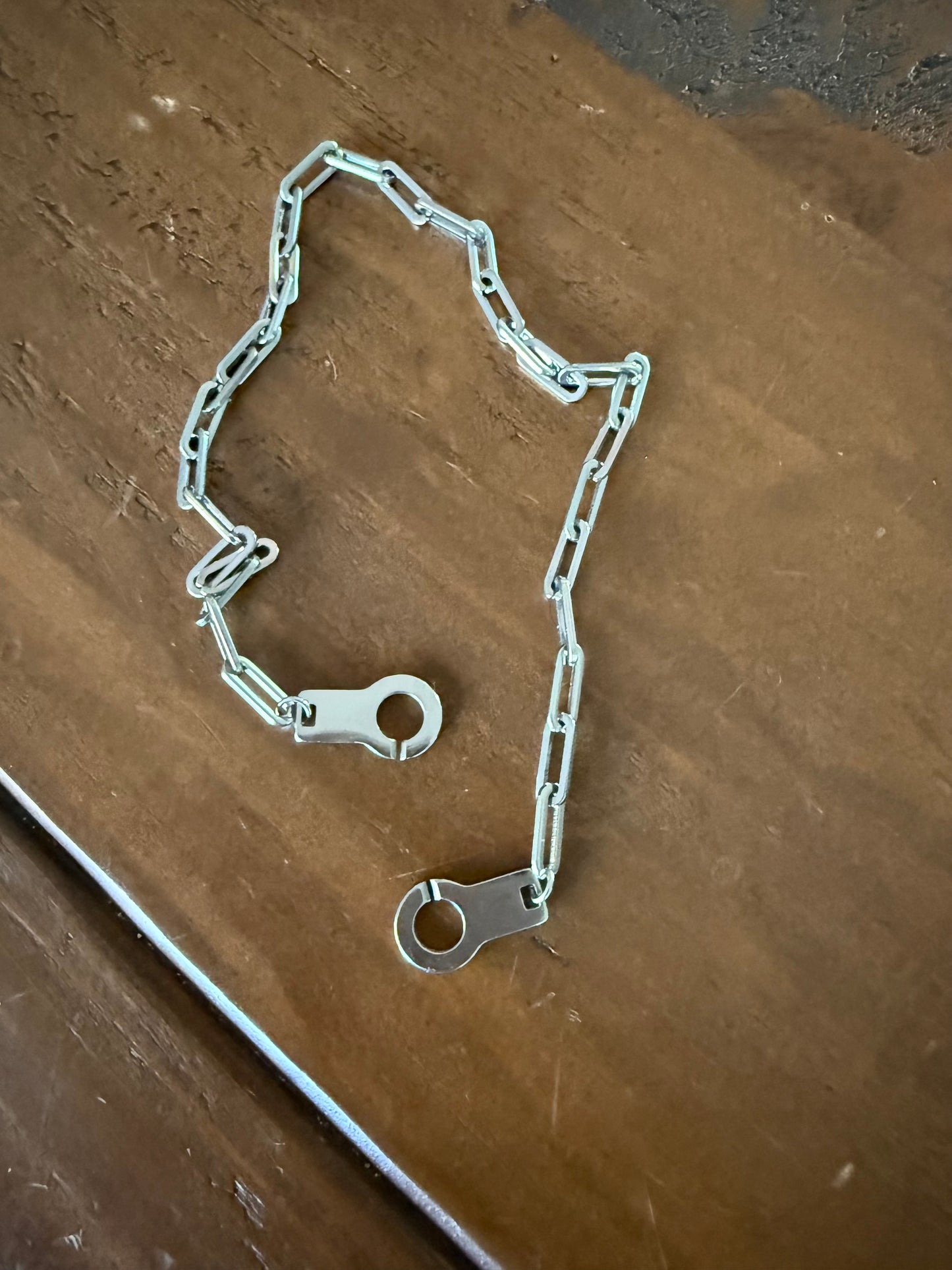 chunky waterproof silver cuff choker