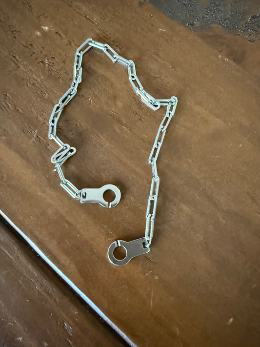 chunky waterproof silver cuff choker