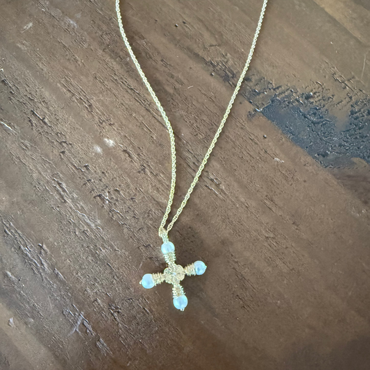waterproof pearl cross