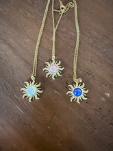Load image into Gallery viewer, cz sun pendant