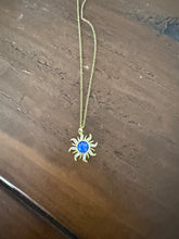 Load image into Gallery viewer, cz sun pendant