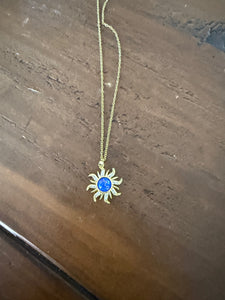 cz sun pendant