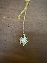 Load image into Gallery viewer, cz sun pendant