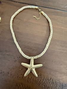 chunky sun and starfish pendants