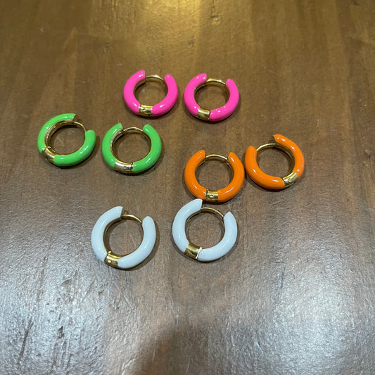 bold colorful hoops