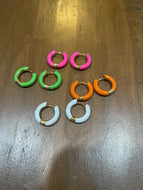 bold colorful hoops