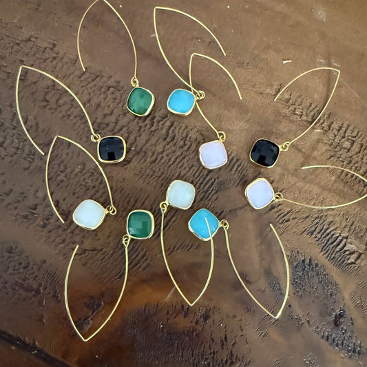 large gold teardrop marquis earrings
