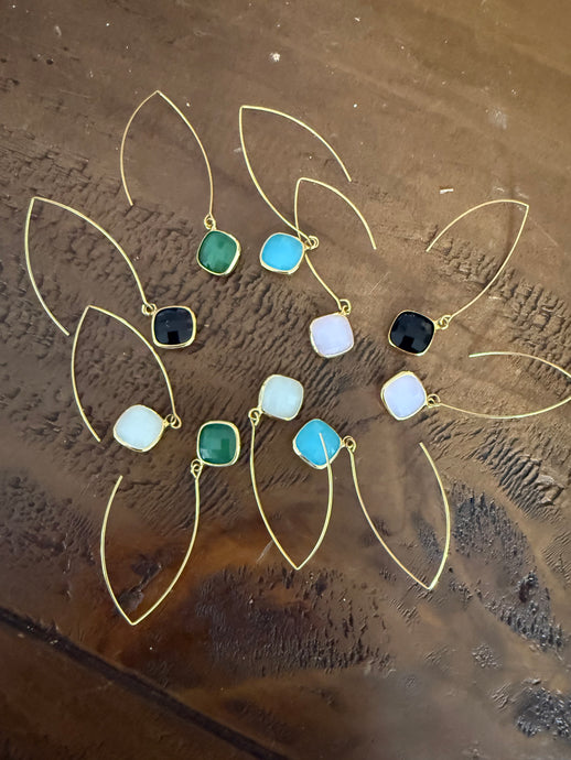 large gold teardrop marquis earrings