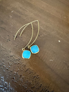 large gold teardrop marquis earrings