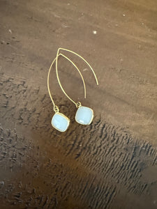 large gold teardrop marquis earrings