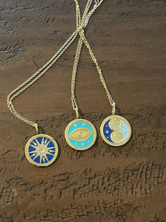 shades of blue coins