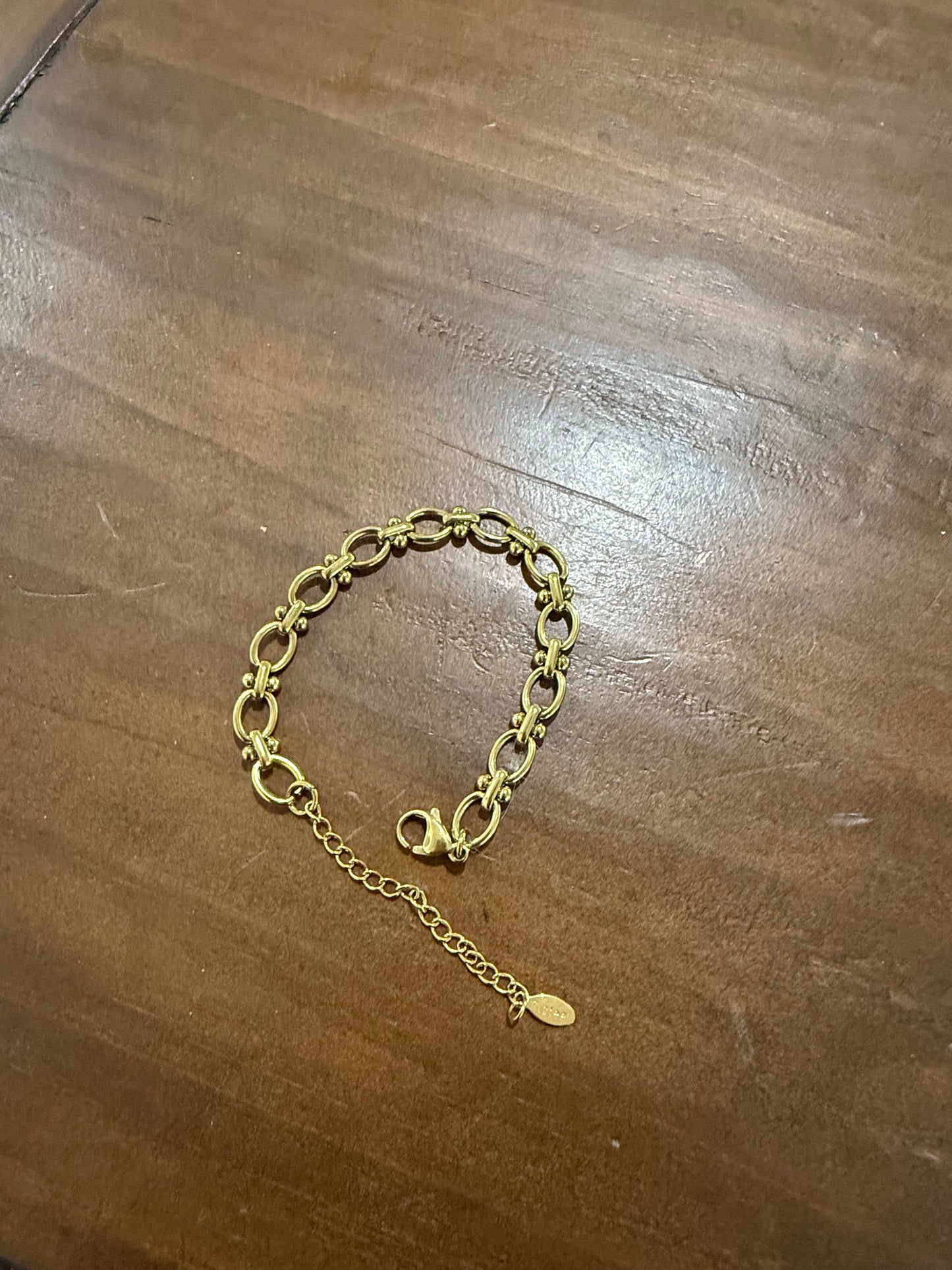 waterproof oval link bar bracelet