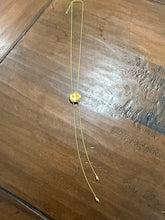 Load image into Gallery viewer, gold disc drop lariat