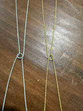 Load image into Gallery viewer, dainty waterproof slip knot/cz lariat