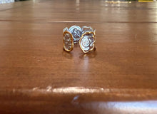 Load image into Gallery viewer, hammered mixed metal waterproof ring