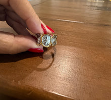 Load image into Gallery viewer, hammered mixed metal waterproof ring