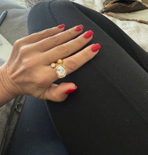 Load image into Gallery viewer, vintage style waterproof pearl ring