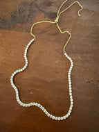 wateproof tennis necklace