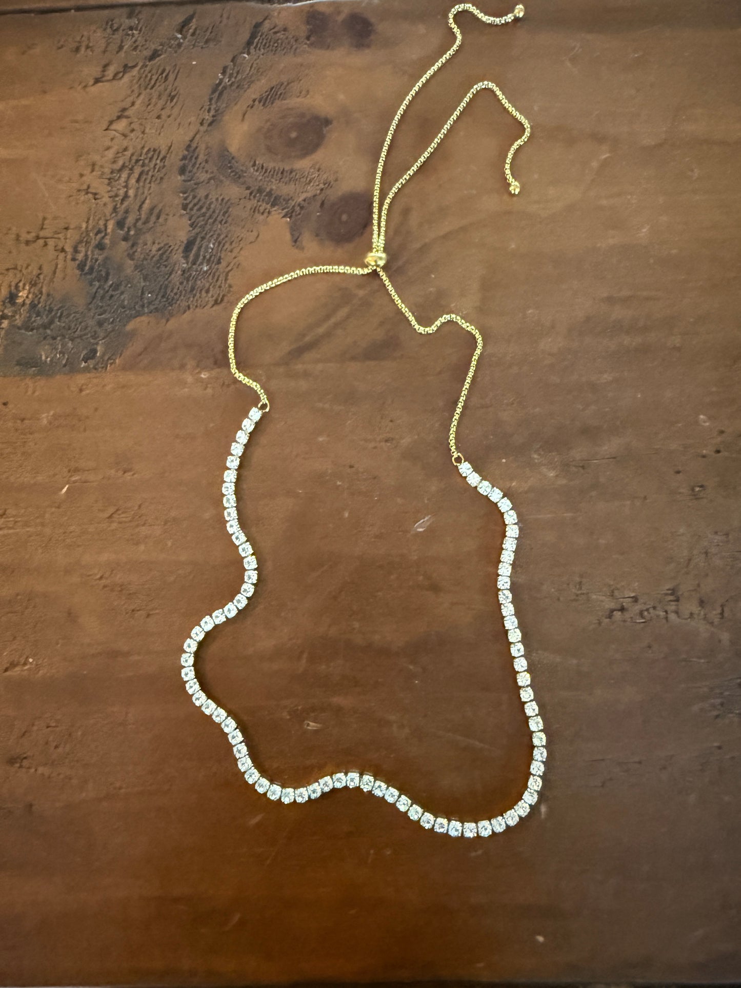 wateproof tennis necklace