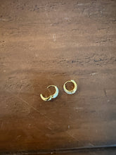 Load image into Gallery viewer, waterproof cz huggie earrings