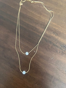 double drop pearl necklace
