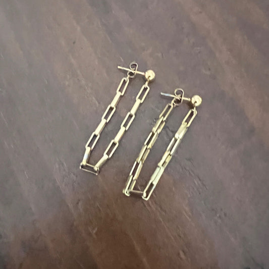 long drop chain hoops