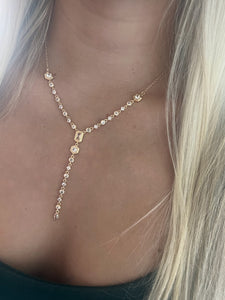 cz lariat necklace